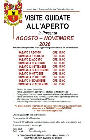 Calendario visite agosto novembre 2026